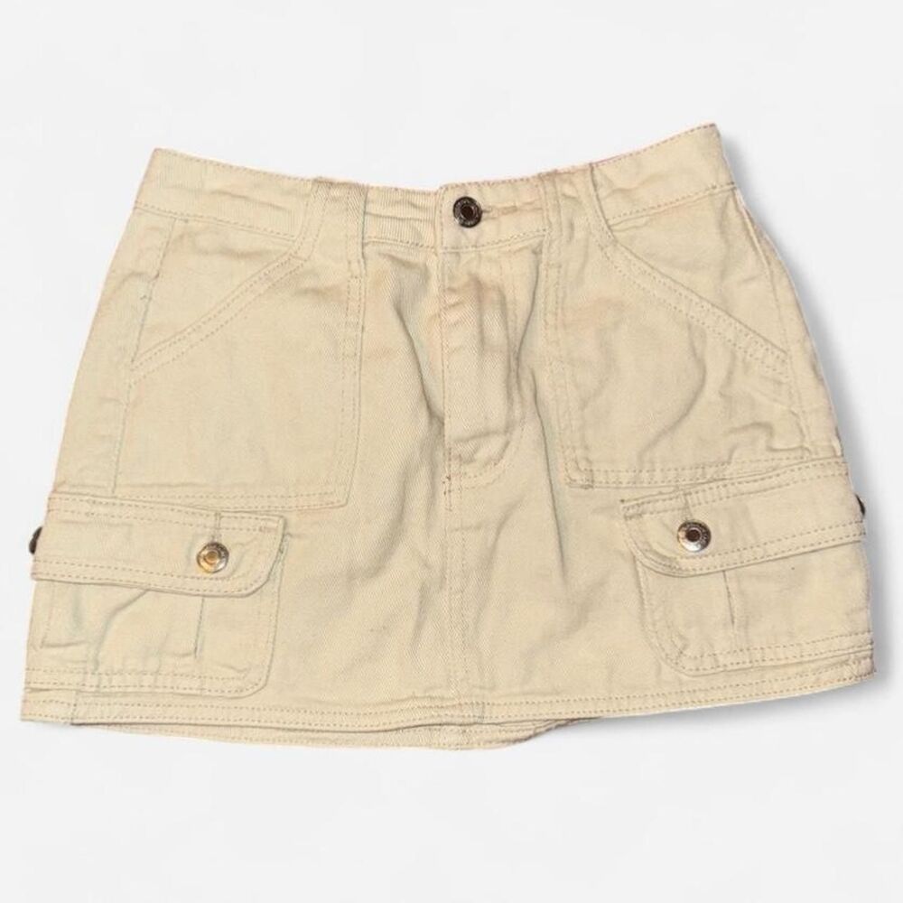 Unbranded Women's Cream and Tan Skirt